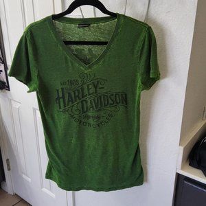 Harley Davidson. Green.